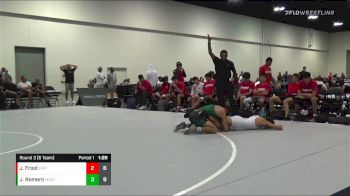 132 lbs Round 3 (6 Team) - Jakob Romero, Black Mambas vs Jaxtyn Frost, Team Empire