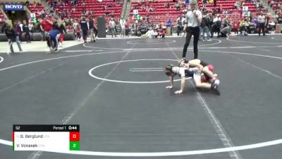 52 lbs 5th Place Match - Breez Berglund, U Town Hammers vs Vincent Vonasek, CTW