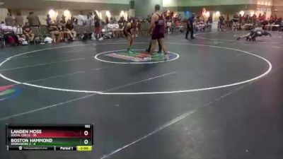 182 lbs Round 1 (6 Team) - Landen Moss, Social Circle vs Boston Hammond, Springboro 2