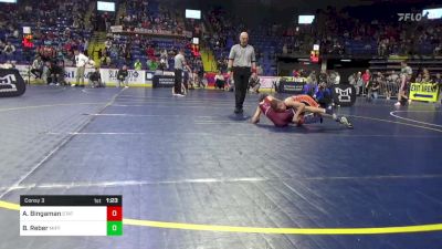 80 lbs Consy 3 - Aiden Bingaman, State College vs Bryce Reber, Mifflinburg