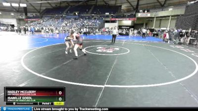 100 lbs Semifinal - Hadley McCleery, Mat Demon Wrestling Club vs Isabelle Goedl, Steelclaw Wrestling Club