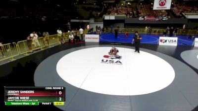 71 lbs Cons. Round 5 - Jaycob Wiese, Hemet Youth Wrestling Club vs Jeremy Sanders, California