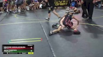 67 lbs Round 1 (6 Team) - Grayson VanValkenburg, Ares vs REESE BABCOCK, Poundtown