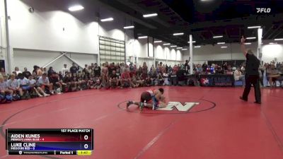 114 lbs Placement Matches (16 Team) - Aiden Kunes, Pennsylvania Blue vs Luke Cline, Missouri Red