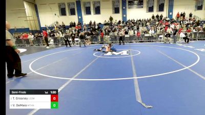 145 lbs Semifinal - Troy Greaney, Leominster vs Vincent DeMaio, Methuen