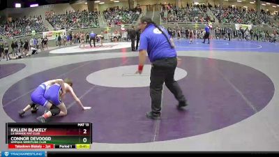 102 lbs Cons. Round 2 - Connor DeVoogd, Umpqua Wrestling Club vs Kallen Blakely, La Grande Mat Club