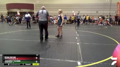 117 lbs Quarterfinals (8 Team) - Ryan Richie, Team Gotcha Blue vs Andrew Tucker, Alpha Elite