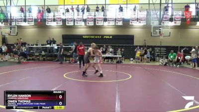 108 lbs Round 1 - Rylen Hanson, Caveman Wrestling vs Owen Thomas, Central Iowa Wrestling Club /Team Intensity