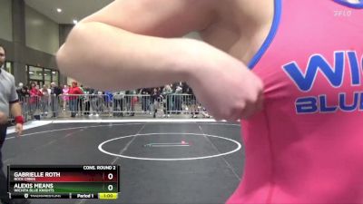 140 lbs Cons. Round 2 - Alexis Means, Wichita Blue Knights vs Gabrielle Roth, Rock Creek