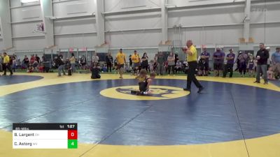 65-M lbs Consi Of 8 #1 - Benjamin Largent, OH vs Christian Astorg, WV