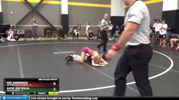 100 lbs Placement (4 Team) - Mia Anderson, NE Wrestling Academy vs Katie Biscoglia, FEWTeamIowa
