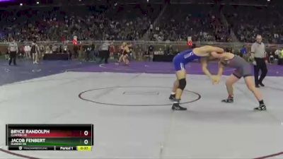 D3-165 lbs Cons. Semi - Bryce Randolph, Clinton HS vs Jacob Fenbert, Dundee HS