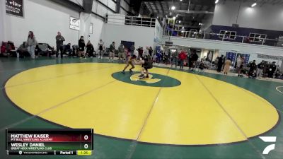 141 lbs Semifinal - Wesley Daniel, Great Neck Wrestling Club vs Matthew Kaiser, Pit Bull Wrestling Academy