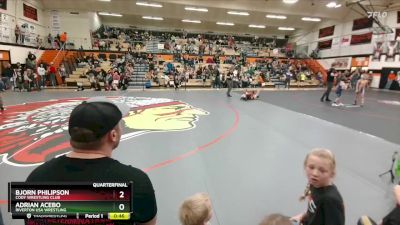 49 lbs Quarterfinal - Adrian Acebo, Riverton USA Wrestling vs Bjorn Philipson, Cody Wrestling Club