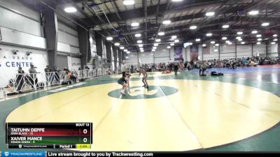 92 lbs Rd# 7- 10:45am Saturday Final Pool - Xaiver Mance, Minion Green vs Taitumn Deppe, Iowa Black