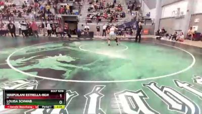 62 lbs 5th Place Match - Waipuilani Estrella-Beauchamp, HI vs Louisa Schwab, CA