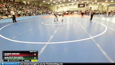 106 lbs Quarterfinal - Zander Brewer, Kellam vs Basleale Mulugeta, Washington-Liberty (Arlington)