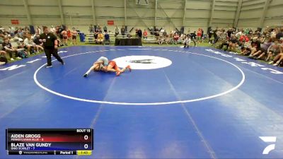 126 lbs Placement Matches (8 Team) - Aiden Grogg, Pennsylvania Blue vs Blaze Van Gundy, Ohio Scarlet