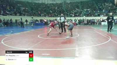 161 lbs Round Of 32 - Mindy Peoples, Locust Grove Middle School vs Lexii Garcia, Hinton Comets