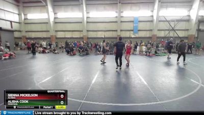 126 lbs Quarterfinal - Sienna Mickelson, Alaska vs Alisha Cook, Montana