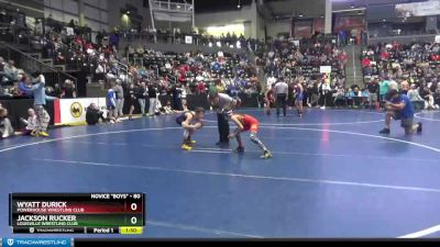 80 lbs Champ. Round 1 - Wyatt Durick, Powerhouse Wrestling Club vs Jackson Rucker, Louisville Wrestling Club