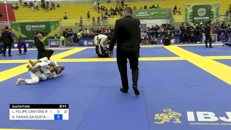 LUIS FELIPE CANTIDIO ASSIS OLIVE vs RENATO FARIAS DA COSTA 2024 Brasileiro Jiu-Jitsu IBJJF