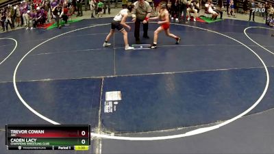 99 lbs Quarterfinal - Trevor Cowan, JWC vs Caden Lacy, Champions Wrestling Club