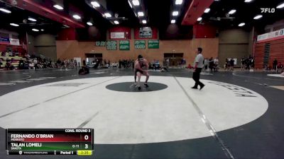 157 lbs Cons. Round 3 - Fernando O`brian, Modesto vs Talan Lomeli, Shasta