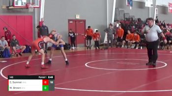 149 lbs Finals (2 Team) - Max Brown, Muskegon CC vs Chase Sumner, Ohio Northern
