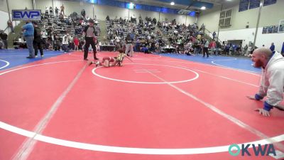 49 lbs Consi Of 4 - Luca Huntington, Battlefield Wrestling Club vs Ryker Campbell, Pryor Tigers