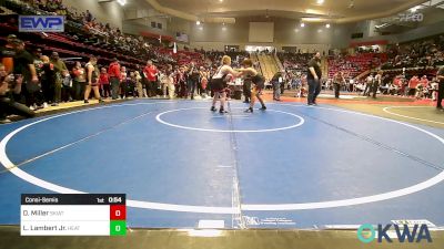 120-131 lbs Consolation - Daizee Miller, Skiatook Youth Wrestling vs Lynn Lambert Jr., Heat