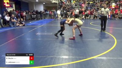 90 lbs Round Of 64 - Benjamin Boyle, Bishop Watterson vs Christian Johnson, Warrior Ridge