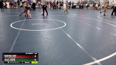 105 lbs Cons. Round 4 - Hunter Taff, Wrestling Factory vs Pilot Swab, Michigan West WC