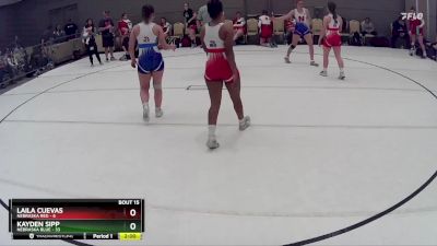 138 lbs Round 4 (8 Team) - Kayden Sipp, Nebraska Blue vs Laila Cuevas, Nebraska Red