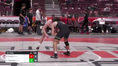 189 lbs Qtr-finals - Brody Evans, Waynesburg Central vs Luke Thomas, Bethlehem Catholic