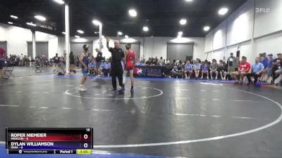 87 lbs Quarterfinals (8 Team) - Roper Niemeier, Missouri vs Dylan Williamson, Iowa