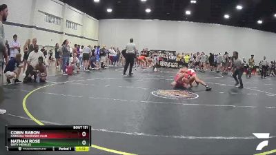 130 lbs Quarterfinal - Nathan Rose, Dirty Merkles vs Cobin Rabon, Carolina Takedown Club