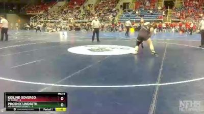 190 lbs Quarterfinals (8 Team) - Phoenix Lindseth, W2-Bismarck Legacy vs Koiline Govergo, E3-Fargo