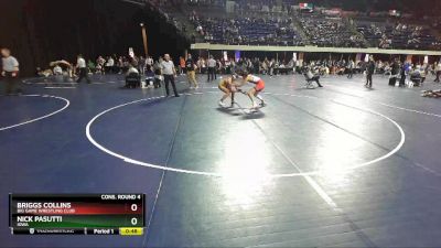 132 lbs Cons. Round 4 - Briggs Collins, Big Game Wrestling Club vs Nick Pasutti, Iowa