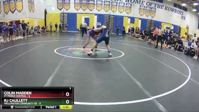 170 lbs Quarterfinals (8 Team) - Colin Madden, Ft Pierce Central vs RJ Caullett, Wellington Community Hs