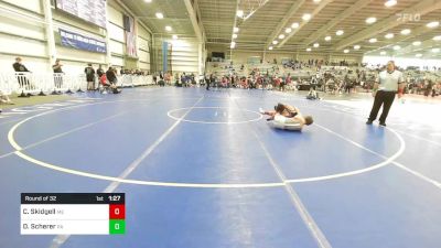 113 lbs Round Of 32 - Caiden Skidgell, ME vs Drew Scherer, PA