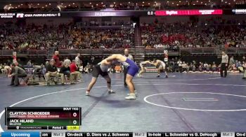 1A-220 lbs Champ. Round 1 - Jack Hiland, Bellevue vs Clayton Schroeder, Graettinger-Terril/Ruthven-Ayrshire