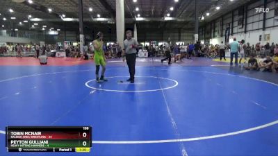 138 lbs Round 2 (3 Team) - Tobin McNair, RALEIGH AREA WRESTLING vs Peyton Gulliani, HEAVY HITTING HAMMERS