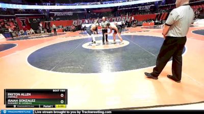 1A 285 lbs Quarterfinal - Isaiah Gonzalez, Elmhurst (IC Catholic) vs Payton Allen, Fairfield