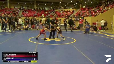 53 lbs Round 1 - Axel Gibson, OK vs Rhett Ray, KS