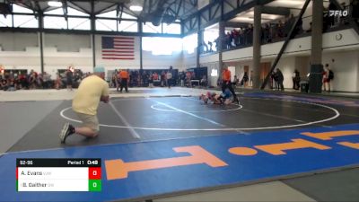 92-96 lbs Quarterfinal - Brandon Gaither, Olympia Wrestling vs Aiden Evans, Vandalia Jr WC