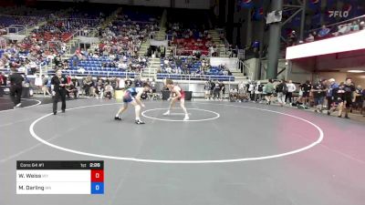 126 lbs Cons 64 #1 - Wyatt Weiss, Wyoming vs Miles Darling, Massachusetts