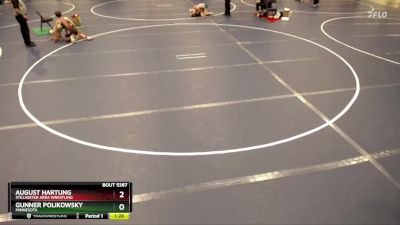 102 lbs Cons. Round 5 - August Hartung, Stillwater Area Wrestling vs Gunner Polikowsky, Minnesota