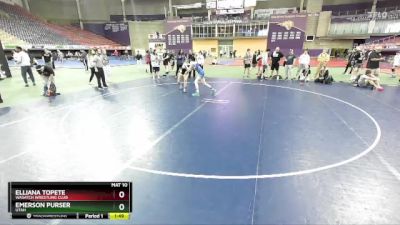 G104-111 lbs Round 1 - Elliana Topete, Wasatch Wrestling Club vs Emerson Purser, Utah