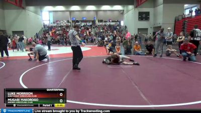 90 lbs Quarterfinal - Mugabi Makorogo, Andres Wrestling Club vs Luke Morrison, Gulf Coast Wrestling Club